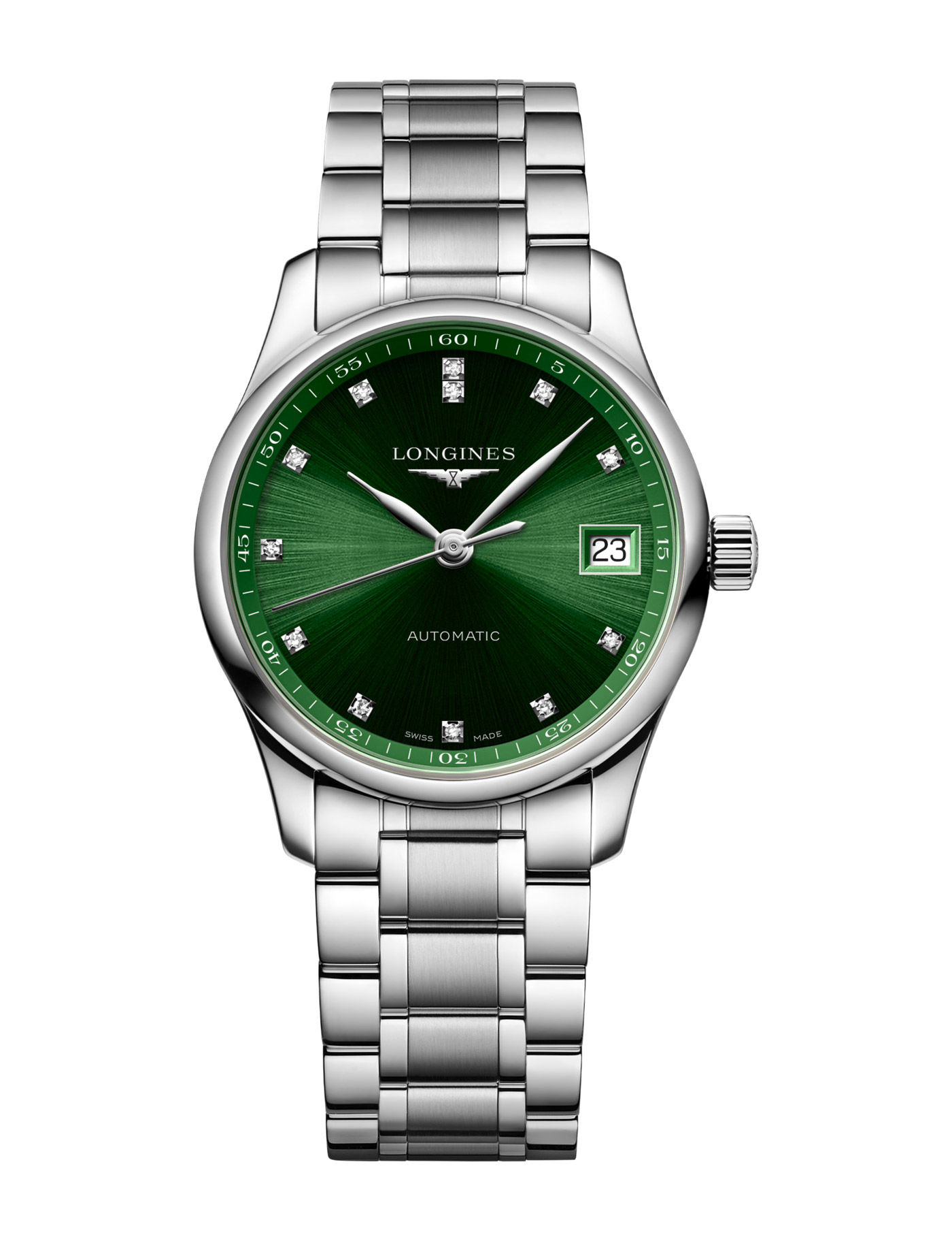 Longines Master Collection 34mm A Esfera Verde con Btes