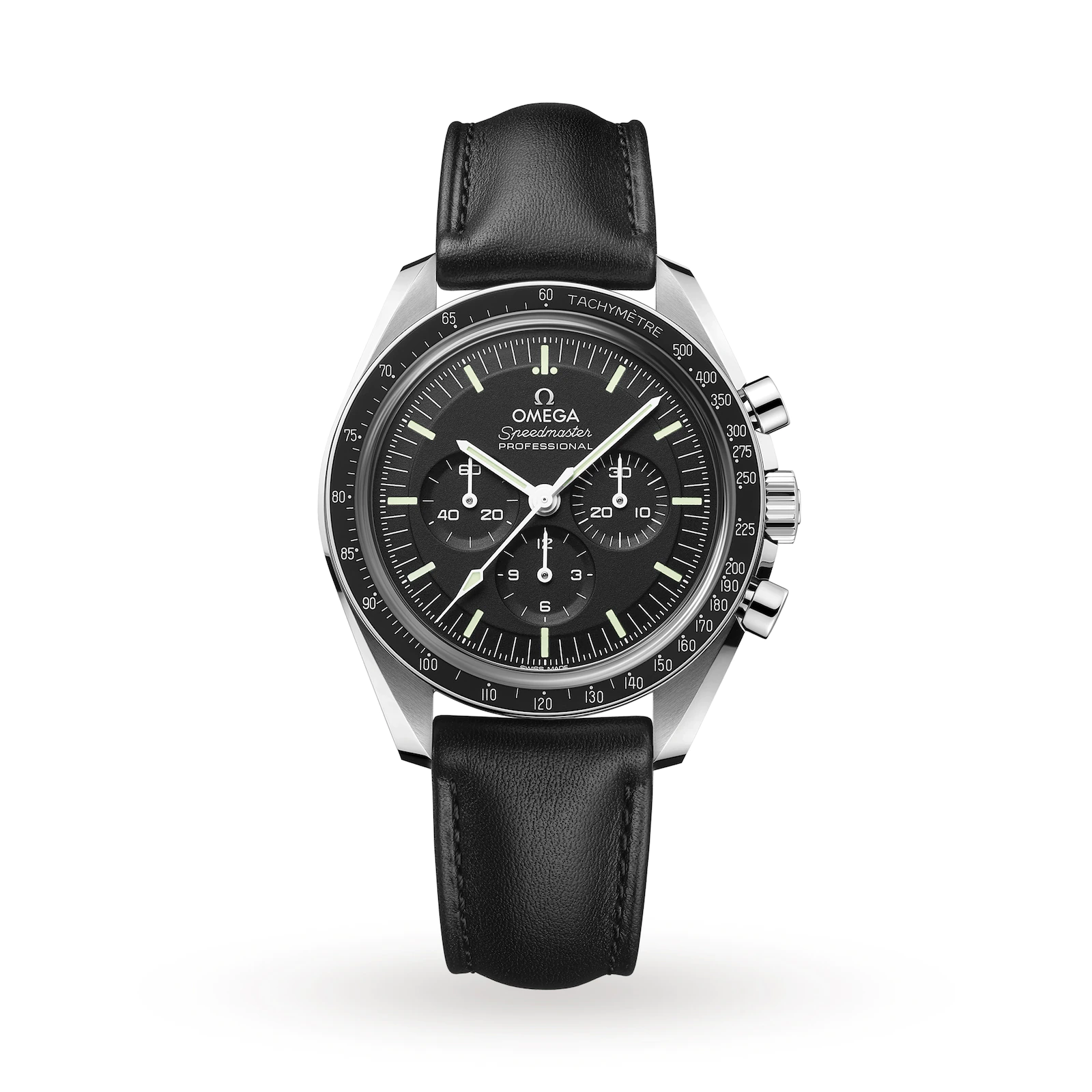 Omega SP Moonwatch de 42mm con correa de piel es un reloj de alta calidad