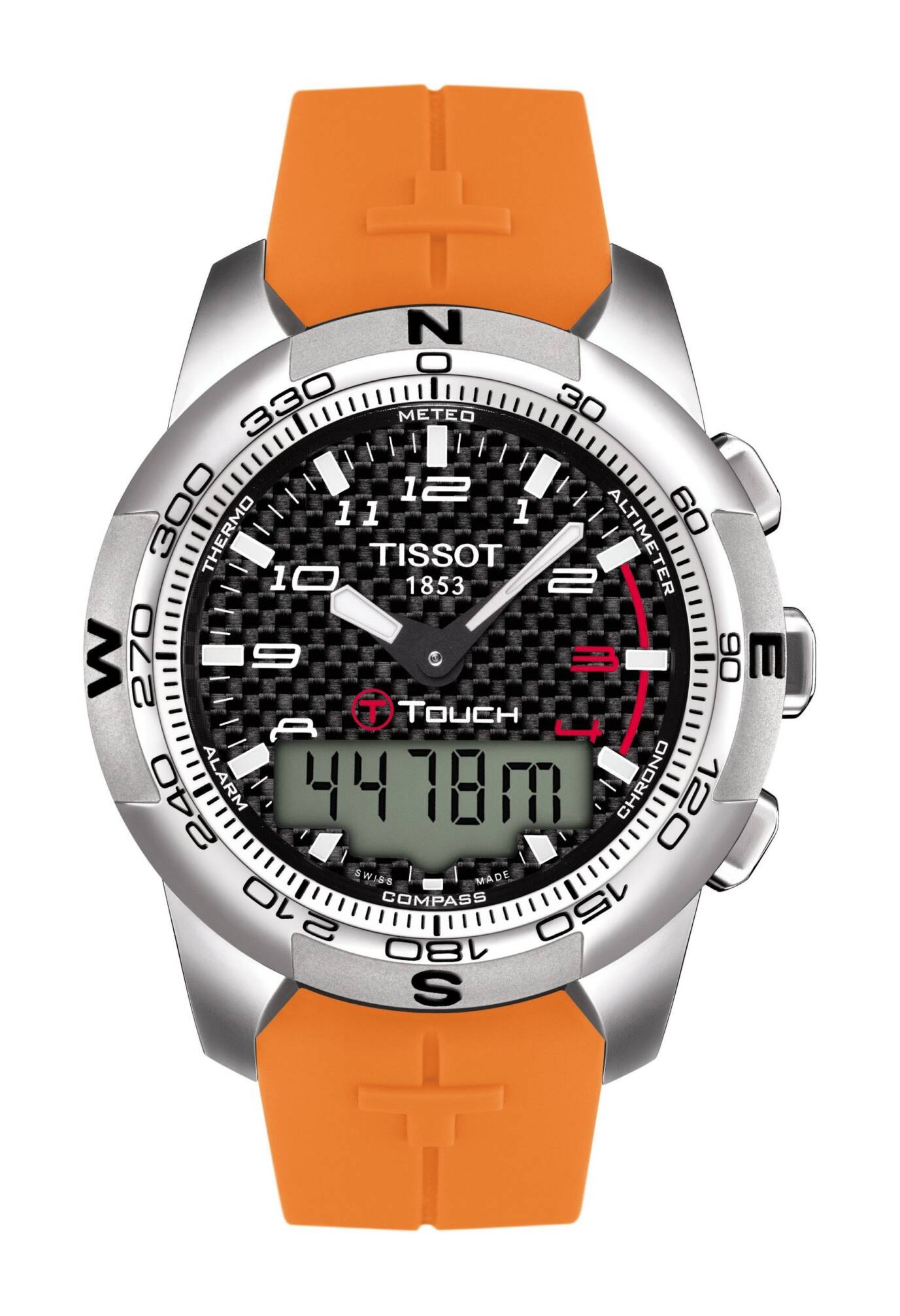 6747 tissot titanio caucho naranja