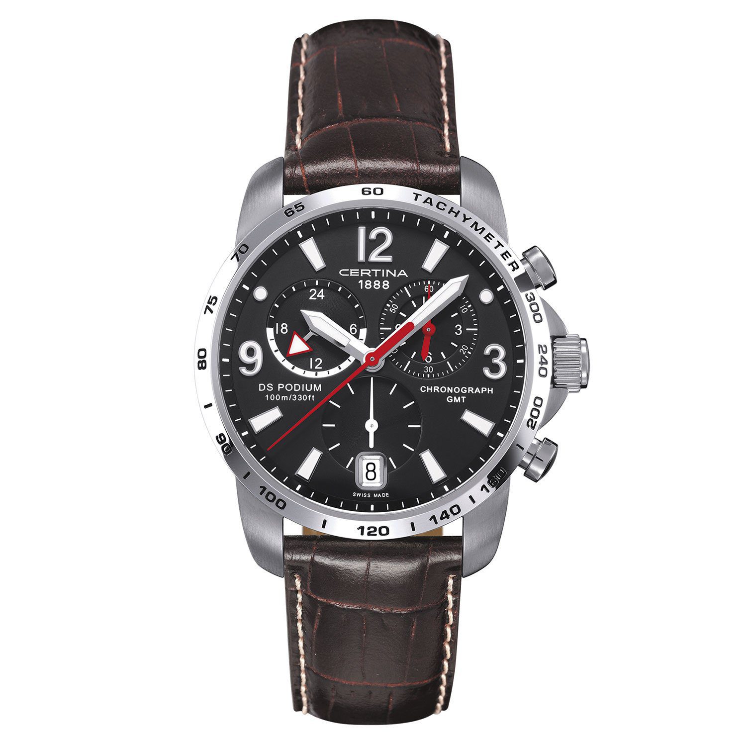 Reloj Certina Ds Podium Precidrive GMT en Acero y piel 42mm