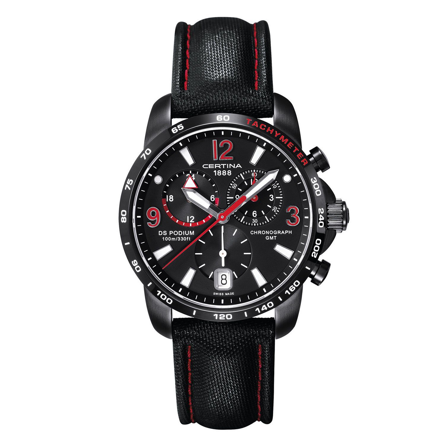 Reloj Certina DS Podium Big Size GMT en negro 42mm