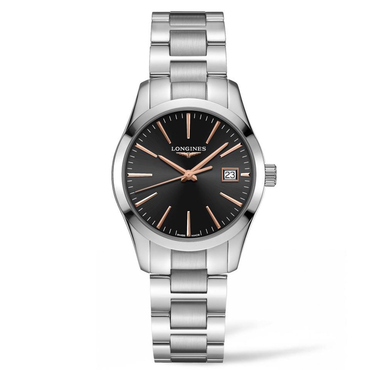 Reloj Longines Conquest Classic en Acero y esfera negra 34mm