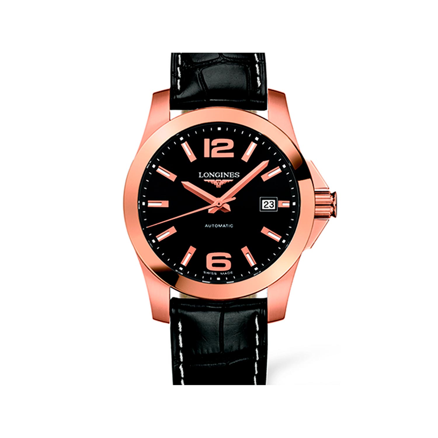 Reloj Longines Conquest Collection en oro rosa de 39mm