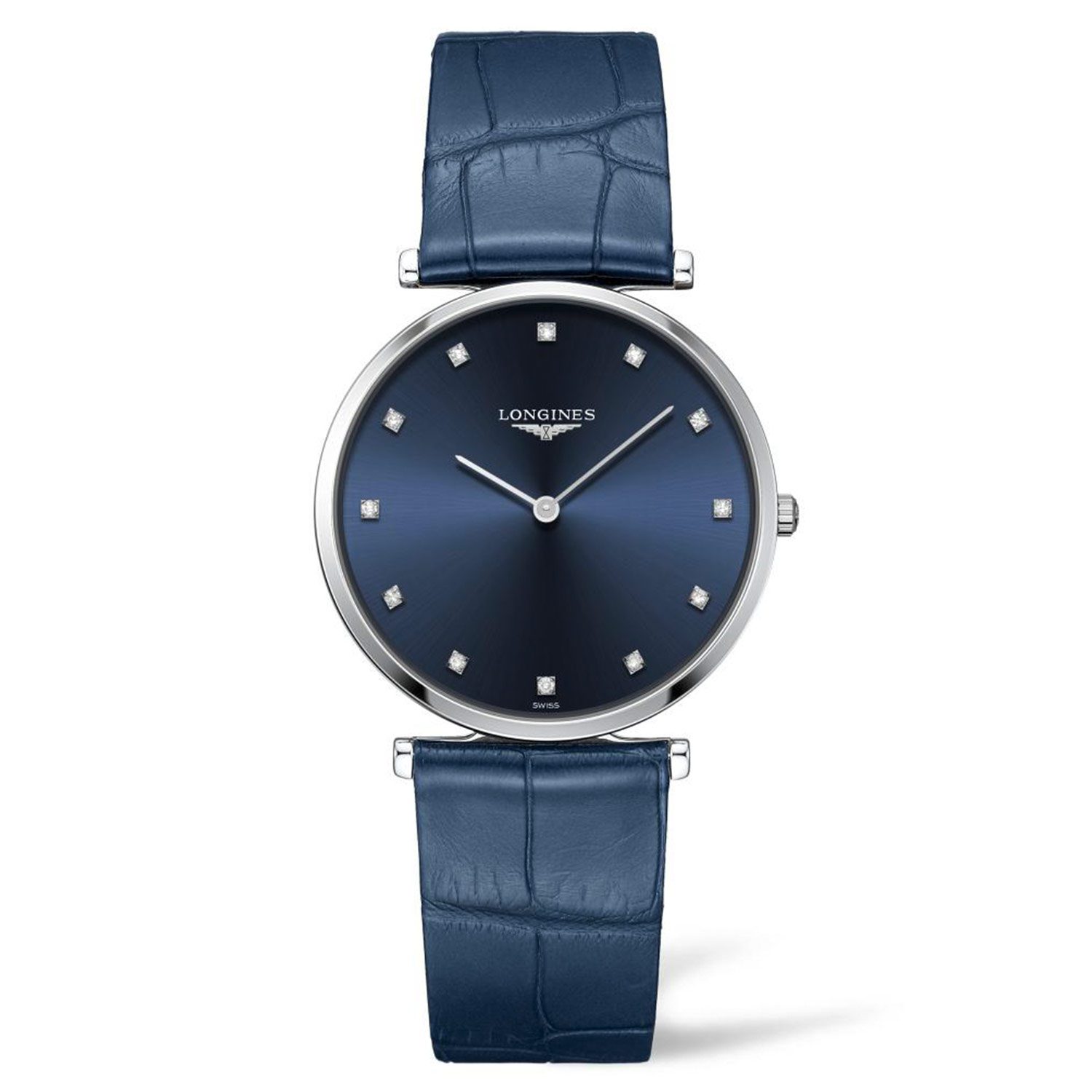 Reloj Longines Le Grande Classique en Acero y Piel azul 36mm