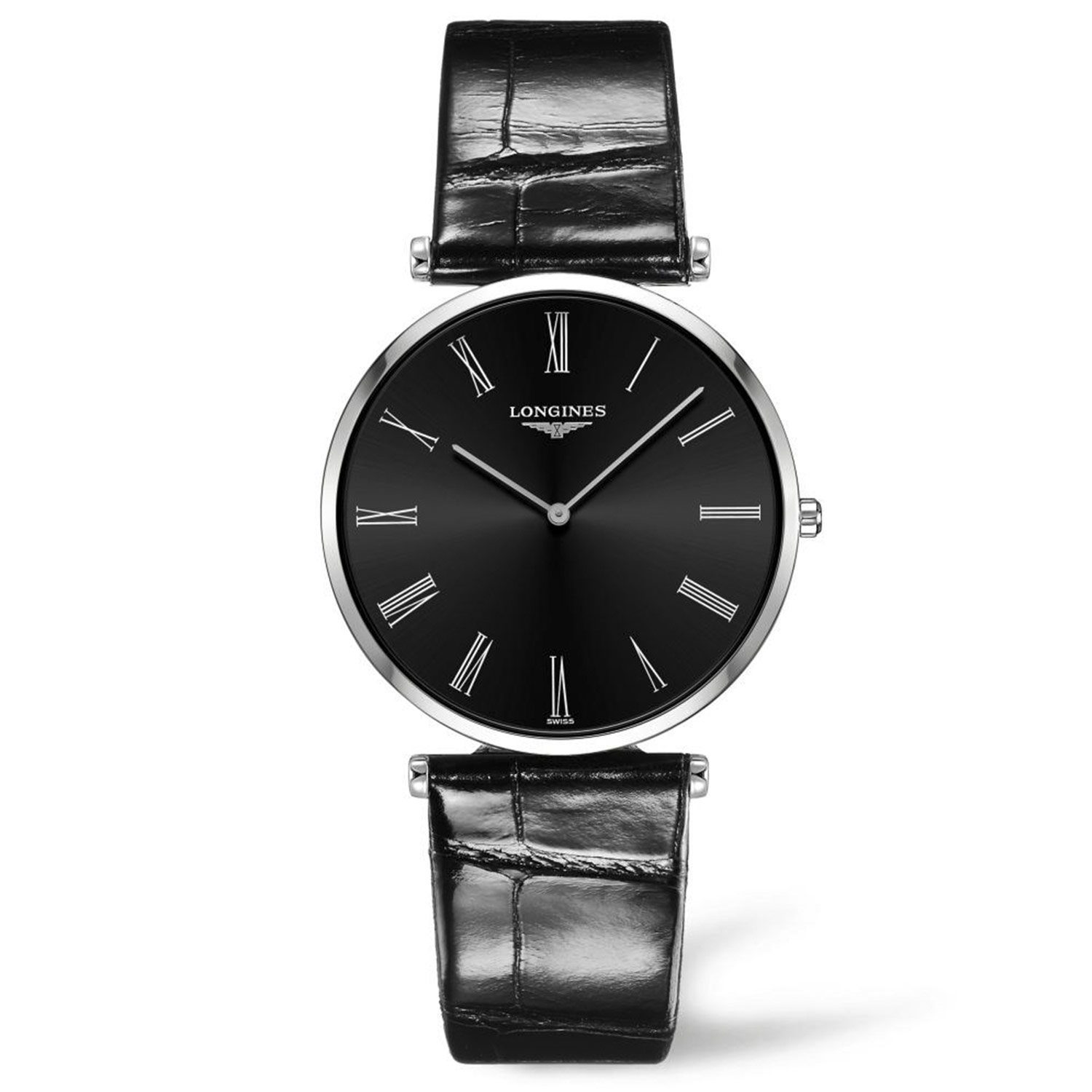 Reloj Longines Le Grande Classique en Acero y Piel negra 37mm