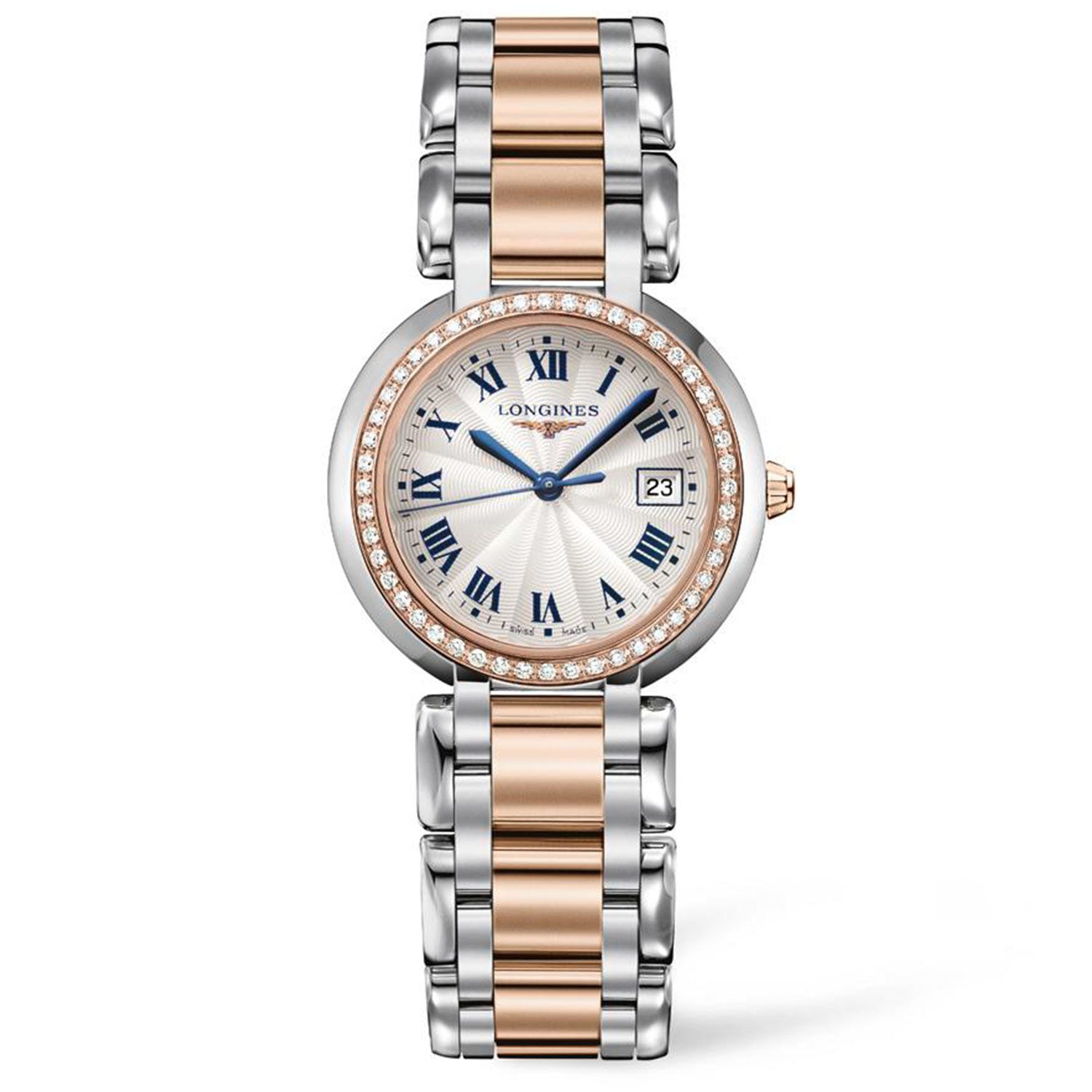 Reloj Longines PrimaLuna de Acero y oro rosa 30mm