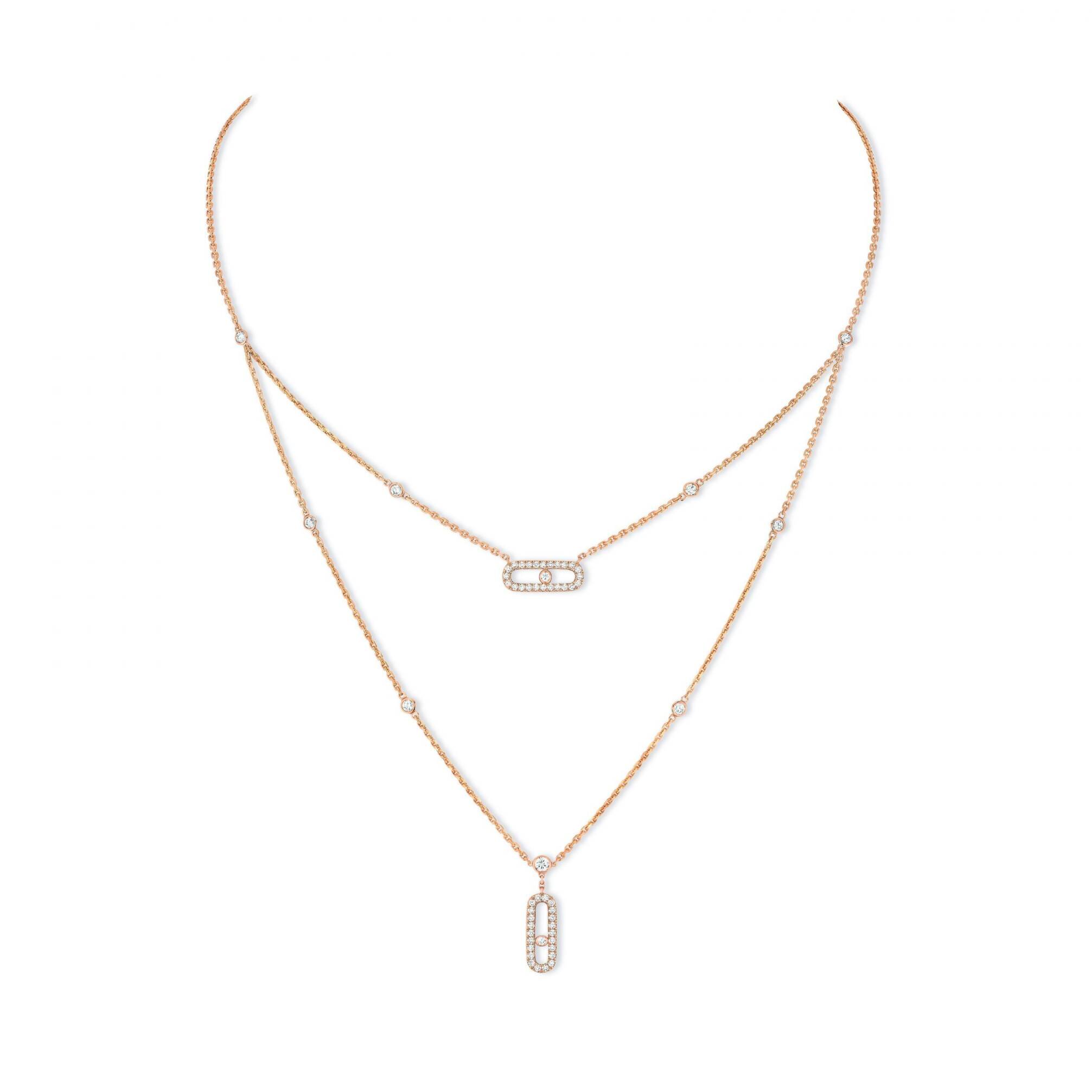 Messika Paris - Collier Move Uno Pavé 2 rangs 7174 P