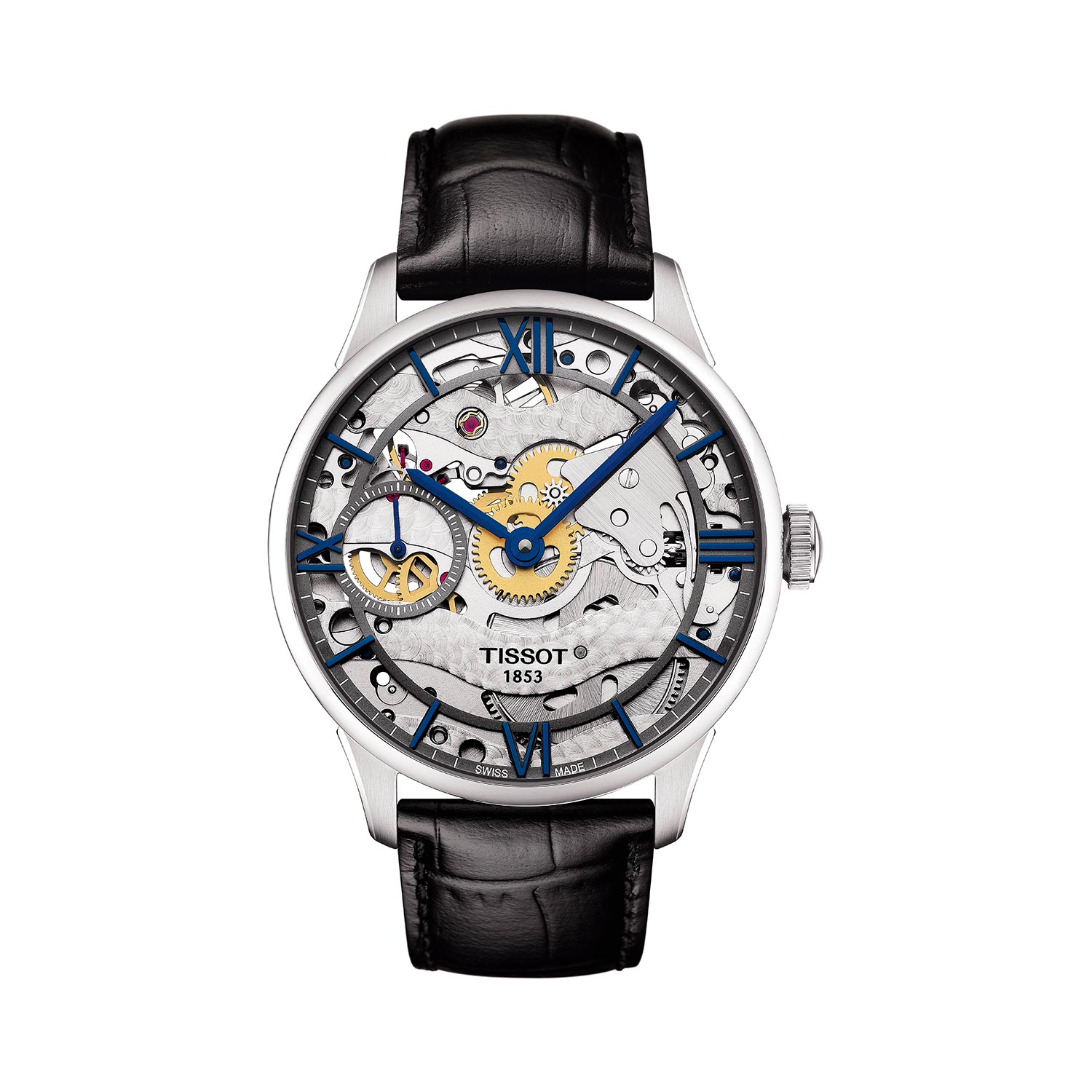 Reloj Tissot T-Complication Esqueleto en Acero y correa de Piel 42mm