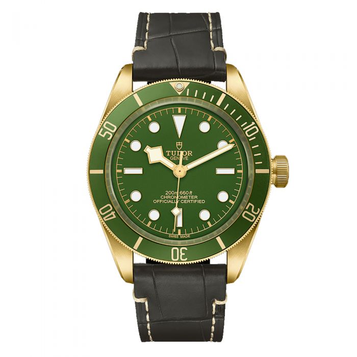 Tudor Black Bay verde oro 18k